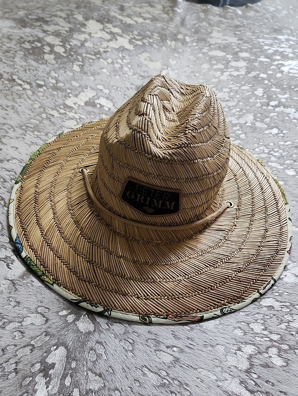 Peter Grimm Camper Printed Straw Hat